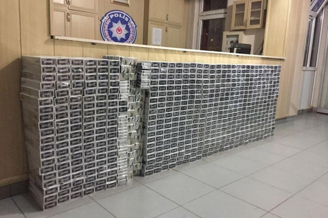 Van'da kaçak motorin ve sigara operasyonu