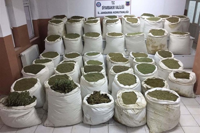 Approximately 2 tons of cannabis were seized in PKK operation
