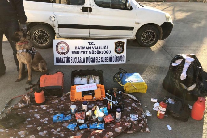 Batman'da metamfetamin ele geçirildi