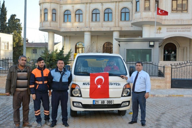 Nusaybin Belediyesinden çöp taksi hizmeti