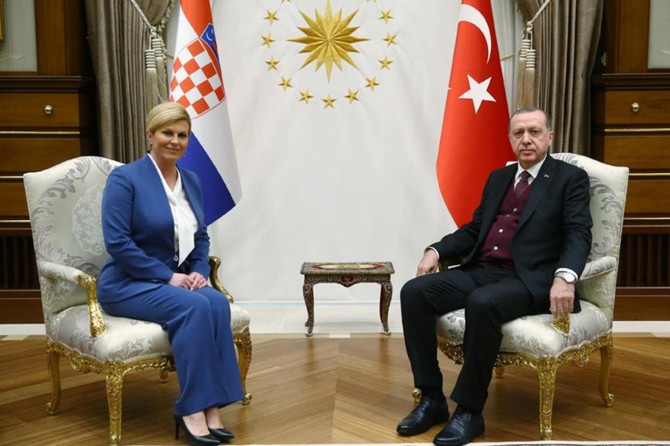 Hırvatistan Cumhurbaşkanı Kitaroviç Cumhurbaşkanlığı Külliyesinde