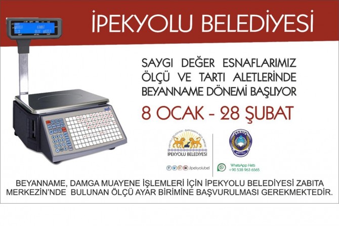İpekyolu Belediyesinden ‘Ölçü ve Ayar Birimleri’ kontrolü