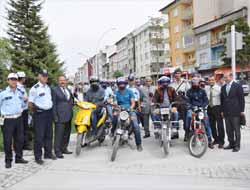 Seydişehir'de Motosiklet Sürücülerine Sıkı Denetim