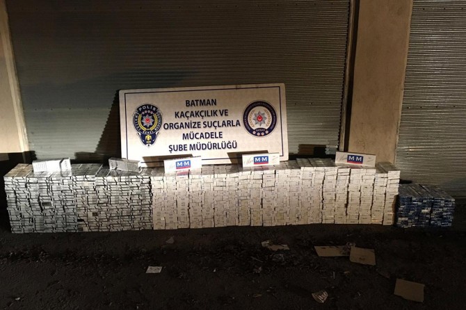 20 bin paket gümrük kaçağı sigara ele geçirildi