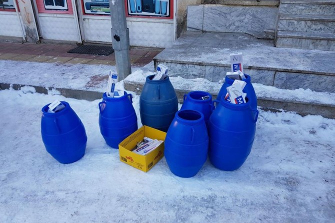 Van'da gümrük kaçağı sigara ele geçirildi