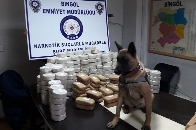 Bingöl’de 304 kilo eroin ele geçirildi