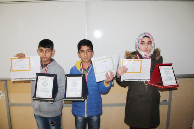 Kur'an-ı Kerim ezan ve Arapça birincileri 3 sevinci birden yaşadılar