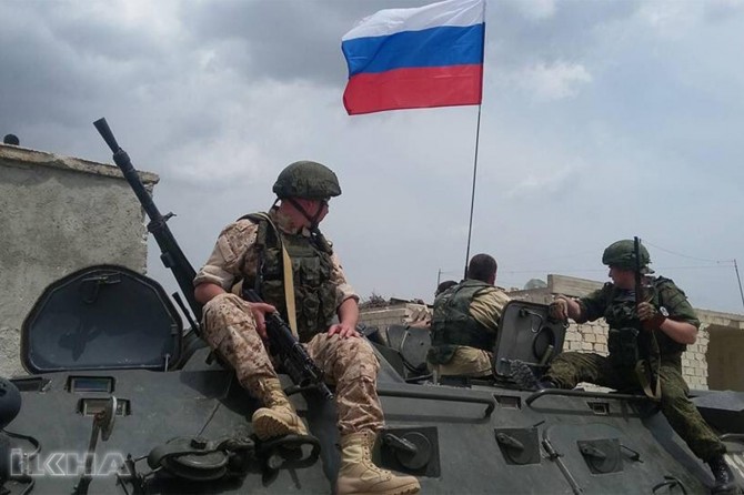 Russian soldiers withdraw from Afrin