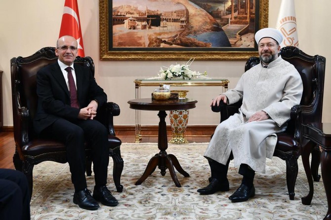 Başbakan Yardımcısı Şimşek'ten Diyanet'e ziyaret