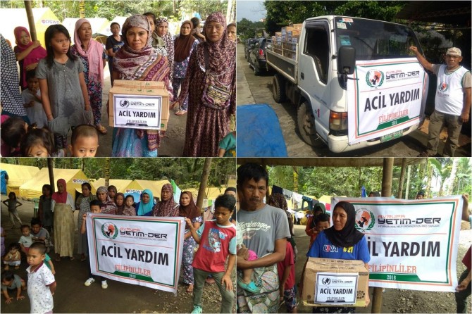 Yetîm-Dera Ewrûpa li Fîlîpînan ji kesên feqîr û mexdûr re alîkarî kir