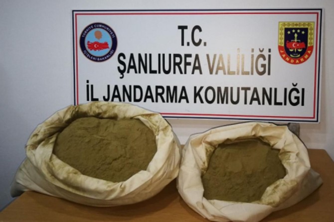 Viranşehir'de esrar ele geçirildi