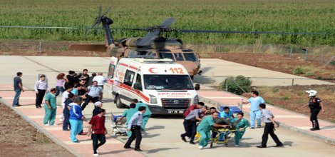Lice`de Helikopter düştü: 1 ölü 7 yaralı