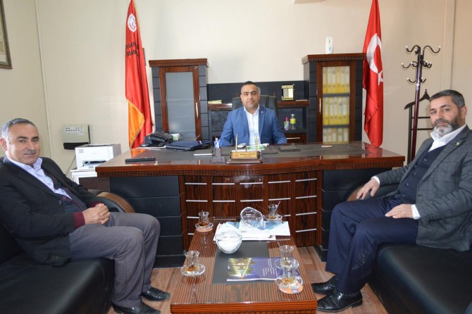 HÜDA PAR Hilvan İlçe Başkanlığından okul müdürlerine ziyaret