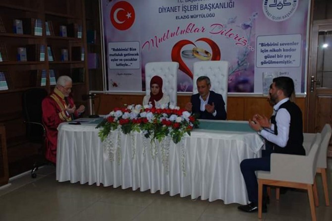 Elâzığ'da ilk müftü nikâhı kıyıldı