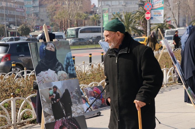 Savaş mağduru mazlum kadınların sesi olmak çabasındayız