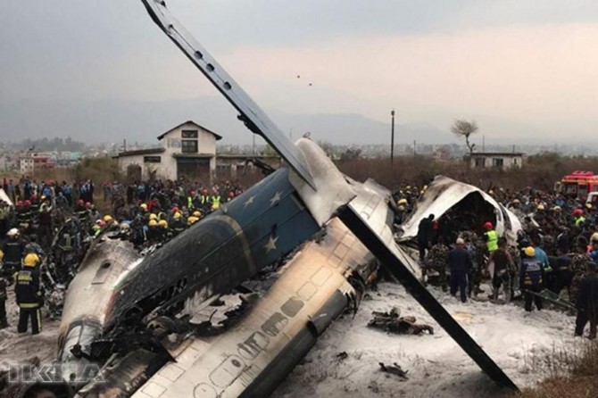 Plane crashes in Kathmandu killing 48 people