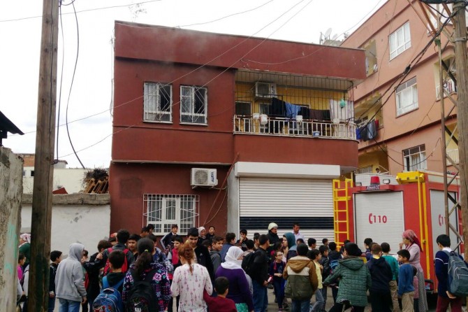 Batman'da çıkan yangın maddi hasara neden oldu