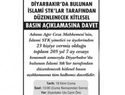 205 Yıllık Ceza, Kitlesel Basın Açıklamasıyla Kınanacak