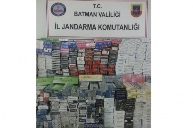 Batman’da kaçak sigara ele geçirildi