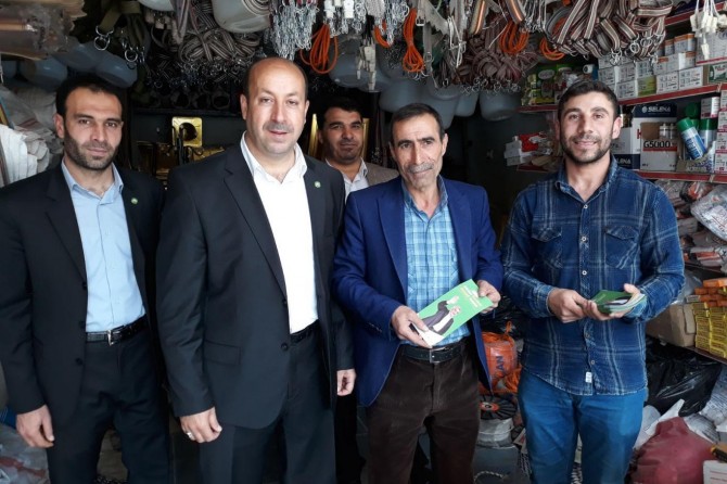 HÜDA PAR heyeti Viranşehir esnafını ziyaret etti