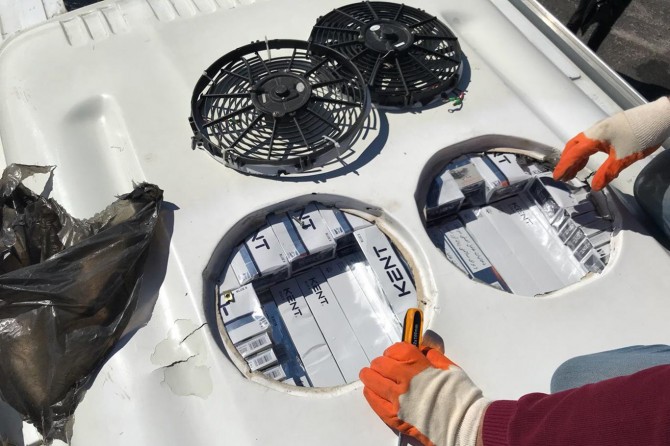 Van’da bin 900 paket kaçak sigara ele geçirildi