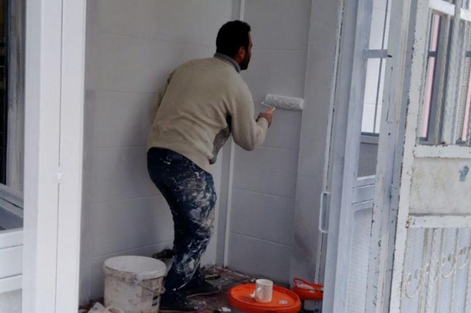 PKK tarafından kundaklanan okul onarıldı