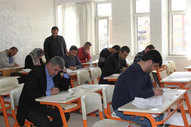 Sağlık görevlileri hac sınavı yapıldı