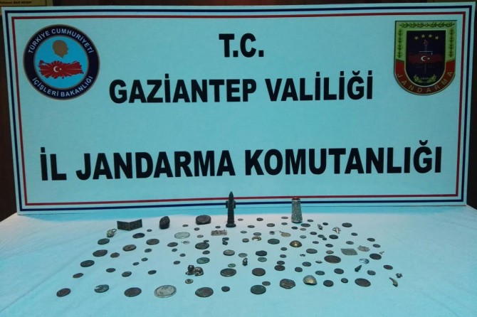 Gaziantep’te 118 parça tarihi eser ele geçirildi