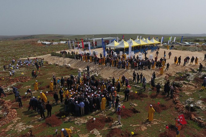 Gaziantep'te "3 Milyon Suriyeli 3 Milyon-Fidan Projesi"