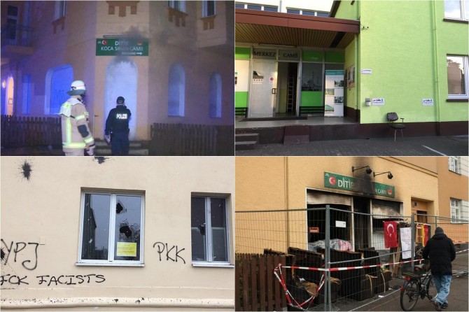 Li Almanya di nava 3 mehan de nêzî li 40 mizgeftan êrîş hat kirin