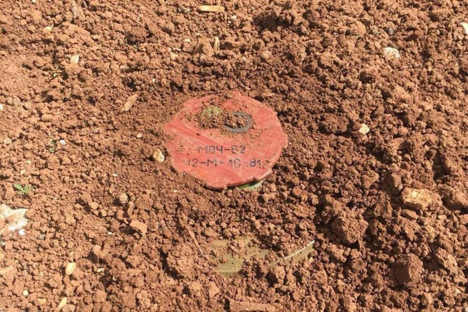 Cinderes'te EYP ve anti tank mayını imha edildi