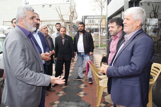 HÜDA PAR heyetinden Oto Galeri Sitesi esnafına ziyaret