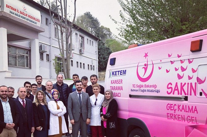 Mobil kanser tarama aracı Batman'da hizmet veriyor