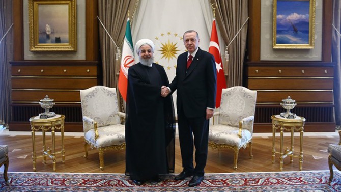 Iranian President Rouhani in Bestepe