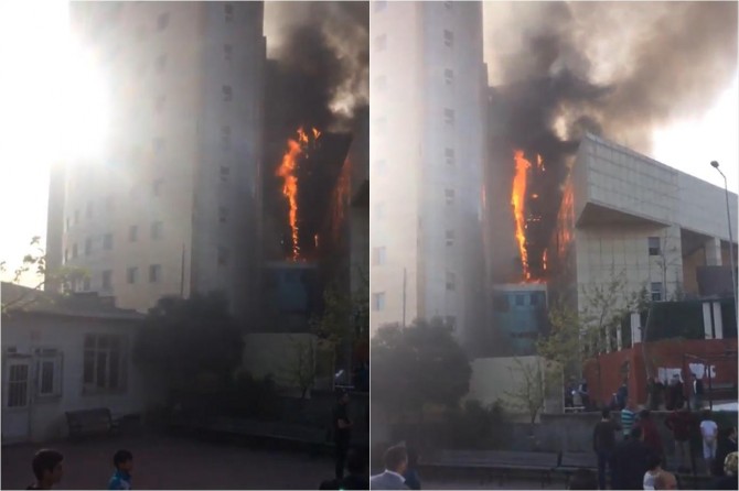 Fire in Taksim First Aid Hospital
