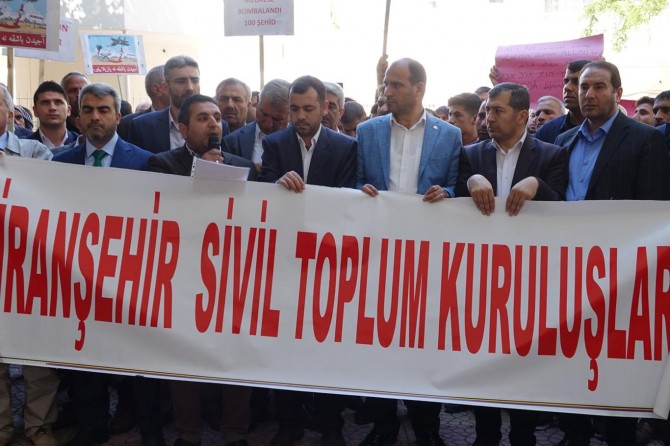 Viranşehir'de STK'lar Afganistan ve Filistin'deki katliamı kınadı