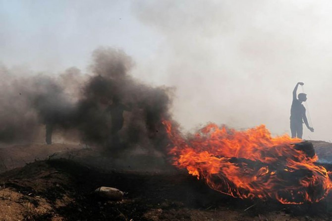 The demonstrations continue in Gaza