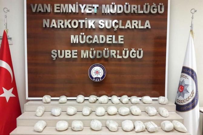 Van’da 32 kilo eroin ele geçirildi