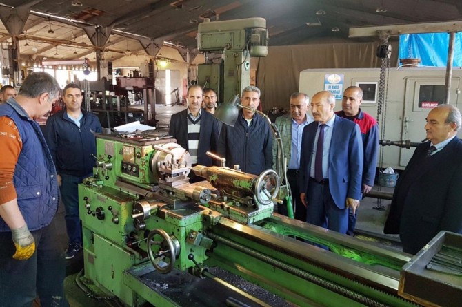 Van Büyükşehir Belediyesi atölyelerinde denetleme