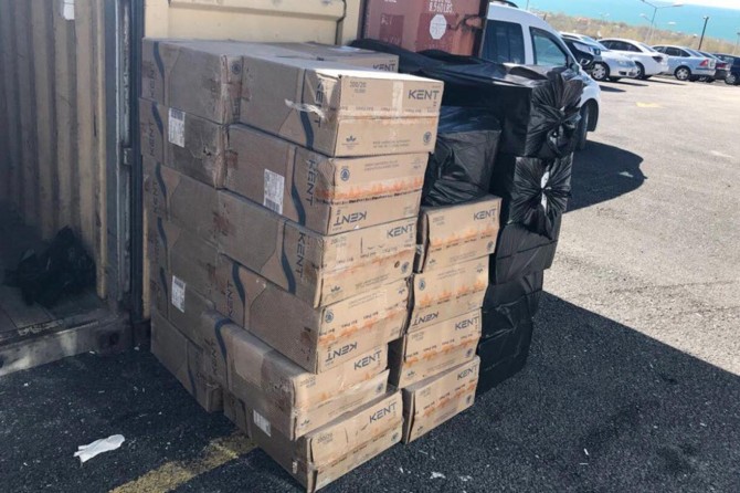 Van’da 20 bin 400 paket kaçak sigara ele geçirildi