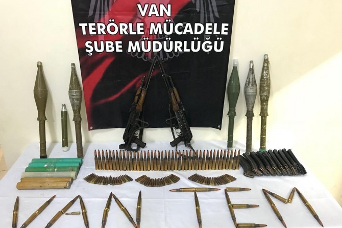 Van’da çok sayıda mühimmat ele geçirildi