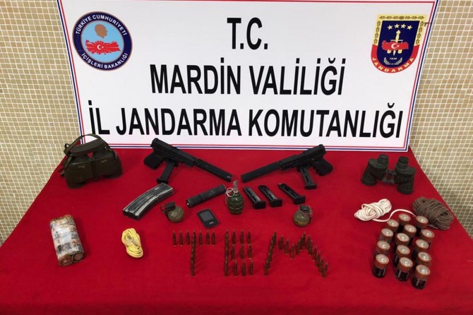 Mardin’de suikast silahları ele geçirildi