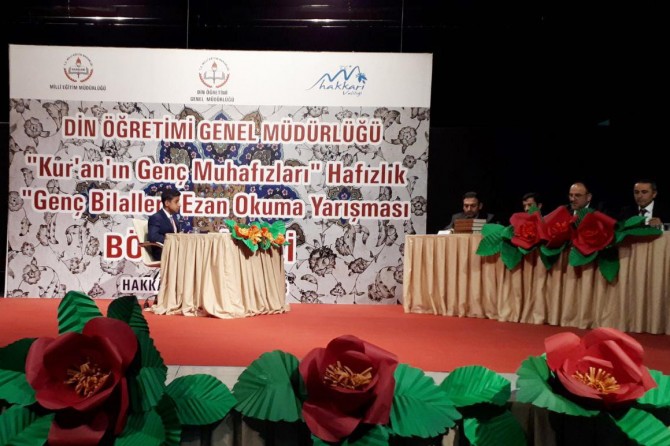 "Hafızlık ve Genç Bilaller Ezan Okuma Yarışması" bölge finali yapıldı