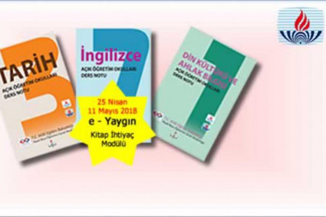 AÖL'nin kitap ihtiyaç modülü açıldı