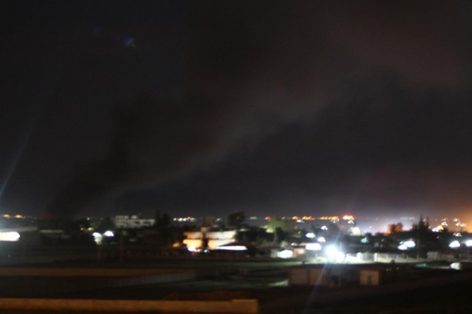 Kamışlı'da patlama ve silah sesleri