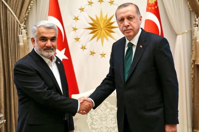 HÜDA PAR Genel Başkanı Yapıcıoğlu Cumhurbaşkanı Erdoğan’la görüştü
