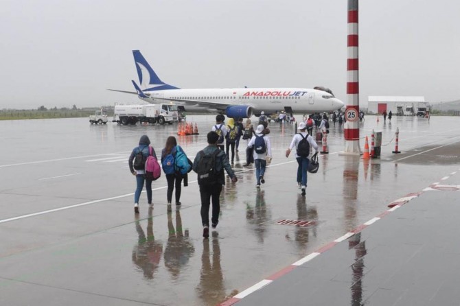 Yirminci öğrenci kafilesi Samsun'a gitti