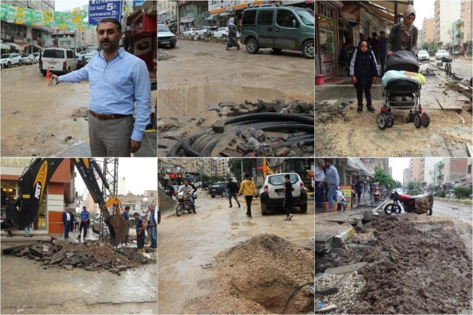 "Yağmur yağmadığında toz yağdığında ise çamur içinde kalıyoruz"