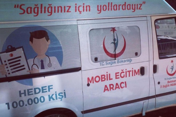 "Gezici sağlık eğitim aracı 42 bin kişiye ulaştı"