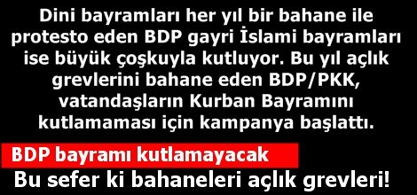 BDP bayramı kutlamayacak